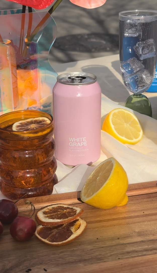 Naturally Flavored Soda - White Grape: 12 X 12 Oz Can