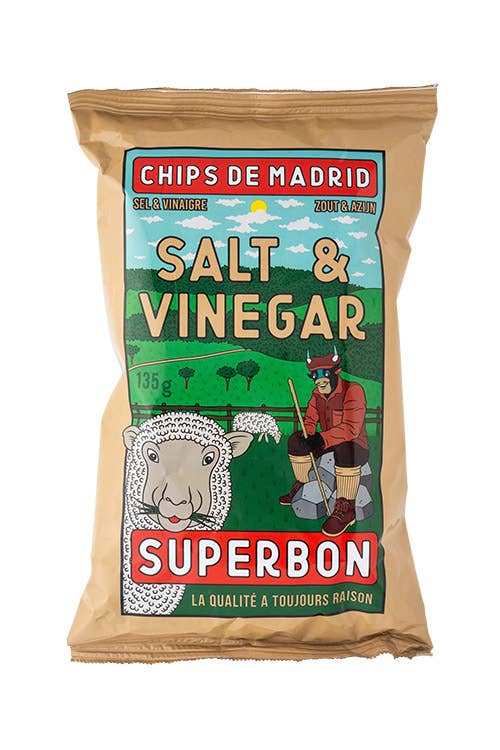 Salt & Vinegar Potato Chips 125g MP10